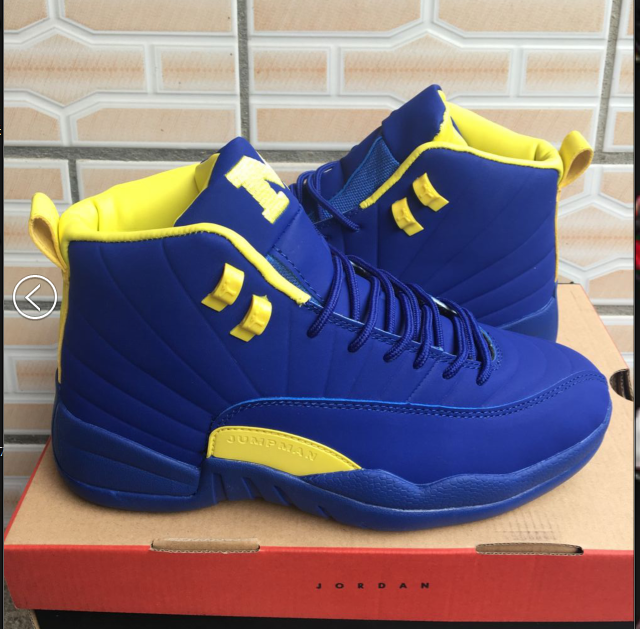 2018 Jordan Retro 12 High Blue Yellow